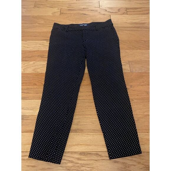 Old navy women’s low rise black polka dot skinny ankle pants size 8P - Picture 1 of 9